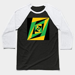 green black and yellow triangles Baseball T-Shirt